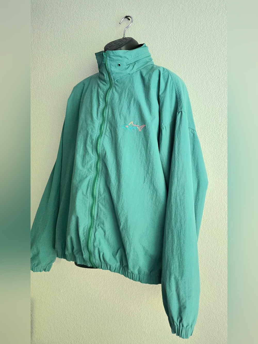 Vintage Greg Norman SHARK 🦈 Mens Golf Jacket/Windbreaker Size XL